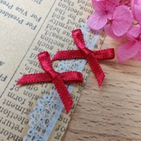 Lazo de nailon colorido para decoración de ropa interior, 2 cm, cinta de terciopelo rojo con alambre, modelo M1260, solo para ti