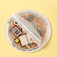 Sous-verres décoratifs ronds irréguliers en acrylique transparent pour bar, sous-verres pour tasses à café, personnalisables pour la protection des plans de travail