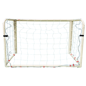 Par de Porterías de Fútbol Mini de Aluminio Barret, 1.2x0.8m, Tubo de 80mm, Estructura Trasera Plegable, Redes y Estacas Incluidas - Product Image 1