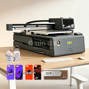 G-win Flatbed UV Inkjet <b>Printer</b> 1200 DPI 4-Color Auto for T-Shirt Mug Bottle Phone Case Printing - Product Image 1