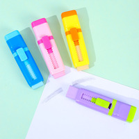 Gomme à effacer multifonctionnelle au design de dessin animé, avec taille-crayon intégré, idéale pour la rentrée scolaire
