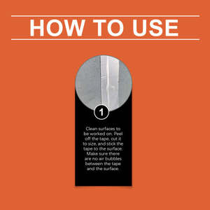 Ruban adhésif en aluminium imperméable Jue-Fish pour la réparation des toits, haute adhérence, résistant à l'humidité, pour les fuites, les feutres de toiture - Product Image 5