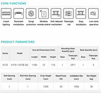 Séchoir à linge électrique rétractable peu encombrant, encastré/enfouissement, intelligent, pour petit appartement