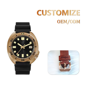 Montres de plongée automatiques mécaniques japonaises NH35, mouvement C3 super lumineux, montre de plongée en bronze Cusn8, ODM OEM - Product Image 3