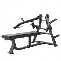 Machine de musculation commerciale à charge de plaques en acier pour développements couchés horizontaux, haute capacité de charge pour l'entraînement de la force pectorale