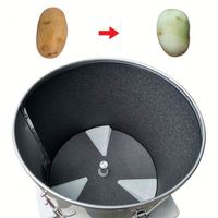 Automatische ui-, wortel-, aardappel- en gemberwas- en schilmachine/reinigingsmachine