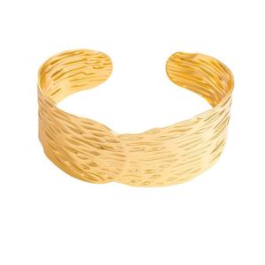 Pulsera Personalizada de Oro de 18K y Acero Inoxidable con Diseño de Boca Abierta para Niñas, Amuleto Moderno con Característica Antidesvanecimiento para Aniversarios - Product Image 5