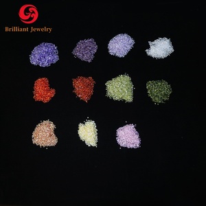 Vente en gros professionnelle de pierre de zircon de qualité 5A couleur forme ronde pierre précieuse en vrac 0.8mm à <span class=keywords><strong>2</strong></span>.7mm pierre de zircon cubique - Product Image 3