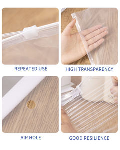 Eco-Friendly <b>Waterproof</b> Self-Adhesive Custom Logo Zipper Bag PE Plastic Ziplock for Clothes and <b>Socks</b> Minimum Order - Product Image 4