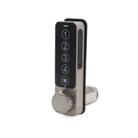 MK-E750 Serrure de casier de porte en aluminium intelligente sans clé à 4 chiffres en alliage de zinc moderne pour lieux publics de loisirs