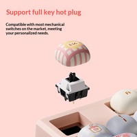 Clavier mécanique OEM MG108B Piggy Party, trois modes, RGB, sans fil, taille standard, 108 touches, PBT, USB Type-C, pour filles, ordinateur de bureau, nouveau, Chine