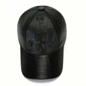 Gorra de Béisbol de 6 Paneles para Hombres Mayores, Otoño Invierno, Nueva Gorra de Béisbol con Patrón de Cocodrilo - Product Image 5