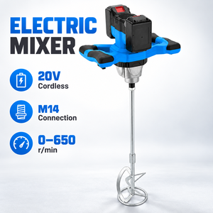 Mezcladora Eléctrica Inalámbrica OEM ODM de 20V con Conexión M14, 6 Velocidades Variables, Mezcladora Manual para Cemento y Pintura, Herramienta Básica para Construcción - Product Image 2