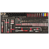 Juego de Herramientas Mecánicas de Acero CR V de 757 Piezas, Juego Completo de Herramientas para Reparación de Automóviles con Bandejas de Almacenamiento EVA para Taller y Garaje
