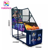 Funspace Factory - Machines de jeux de basket-ball électroniques d'arcade pour adultes, à monnayeur, pour intérieur, vente en gros
