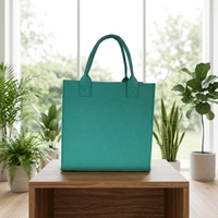 Poubelle pliable portable verte personnalisée avec motif, bacs de rangement en feutre parfaits pour la salle de jeux des enfants