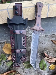 Cuchillo Táctico de Supervivencia y Caza Personalizable ML M17 DIY OEM con Mango G10 y Hoja Recta de Acero Inoxidable - Product Image 4