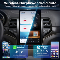 Pour Jeep Grand Cherokee 2014-2021, écran de lecteur DVD radio 12,95 pouces, Snapdragon665, kit stéréo Android fourni par l'usine, Pro