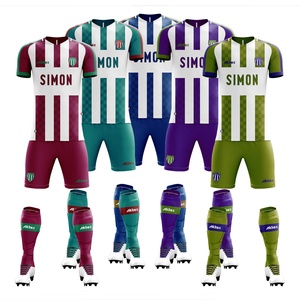 <span class=keywords><strong>Ensemble</strong></span> d'uniforme <span class=keywords><strong>de</strong></span> Football pour hommes, bleu, blanc, à manches courtes, maillot <span class=keywords><strong>de</strong></span> Football professionnel, personnalisé, OEM, ODM, bon marché, vente en gros, 2021 - Product Image 3