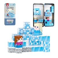 Juego de Cubos Magnéticos de Viaje 3D Tendencia 2026, Juguete para Niños, 38 Piezas, Bloques de Construcción Magnéticos Mini Snow con Caja Metálica Portátil