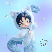 Nouvelle série complète 2026 authentique POP MART Aespa Fluffy Club – Boîte de 4 modèles non répétitifs – Porte-clés en peluche rembourré en coton PP
