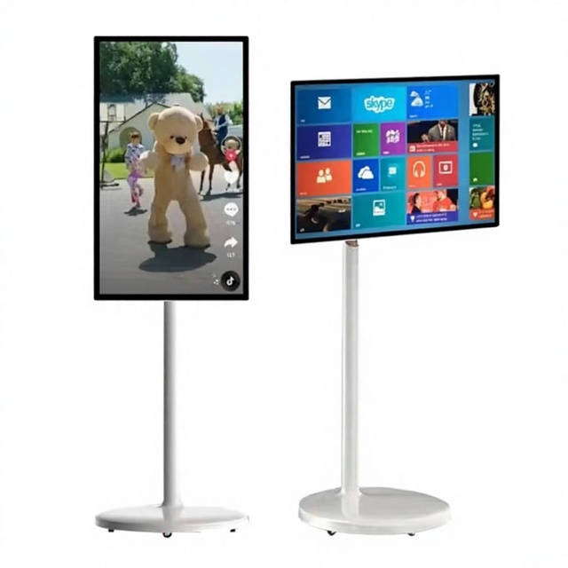 Mobile OLED TV 21.5/27/32 Inch HD1080 Touch Screen Rotatable Portable Backlit None for Remote