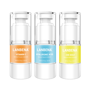 LANBENA 24k <span class=keywords><strong>oro</strong></span> primer para cara de ácido hialurónico vit c mojada y salvaje primer rostro - Product Image 1