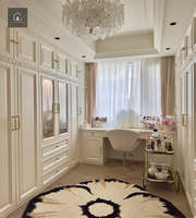 XINGRUO Armoire sur mesure de style français, mobilier de dressing, dressing intégré pour appartement, hôtel, villa, projet