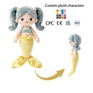 Bambola Principessa Personalizzata in Peluche, Personaggio dei <span class=keywords><strong>Cartoni</strong></span> <span class=keywords><strong>Animati</strong></span>, Regalo di Compleanno Personalizzato per Bambini - Product Image 3