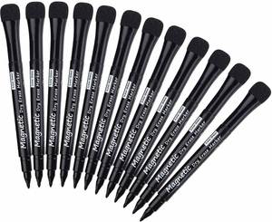 Marcadores Magnéticos para Pizarra Blanca de 12 Colores con Borradores - Product Image 2