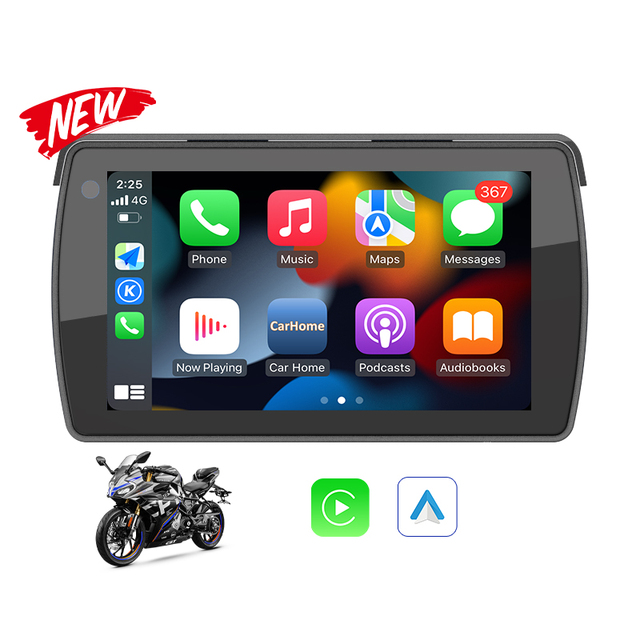 5.5 Inch Linux System Universal Car Stereo Waterproof IP67 Screen Car Player Built-in GPS Motorcycle Radio