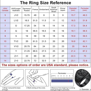 เครื่องประดับซาตานแหวนตราสัญลักษณ์รูปสัญลักษณ์รูปสัญลักษณ์ของลูซิเฟอร์ซาตานสำหรับผู้ชายผู้หญิงแหวนออกแบบได้ตามต้องการ - Product Image 6