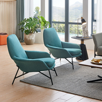 Mobilier de bureau design moderne Salon en cuir Salon de loisirs Mobilier d'intérieur Fauteuil d'appoint