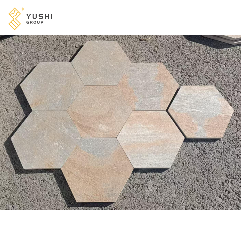 Традиционный дизайн YUSHI, облицовка наружных стен из натурального камня, отточенный антацид с разделенной поверхностью для виллы, для наружного применения, сланцевая