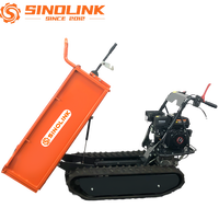 Nouveau mini-dumper compact sur chenilles TD500, moteur essence 6,5 CV, capacité 500 kg, pour usage domestique, aménagement paysager et jardinage