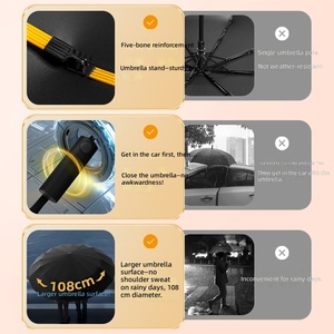 High Quality New Anti Uv Wind <strong>Rainstorm</strong> Automatic 3 Fold <strong>Umbrella</strong> Large Men Double Sunshade Dual Advertising <strong>Umbrella</strong> Customized - Product Image 5