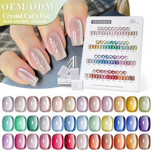 Vendeeni 2025 mới 15ml ánh trăng Gốm Mèo mắt Gel đánh bóng Bộ 36 màu TPO Hema miễn phí thạch mèo mắt gel sơn móng tay tùy chỉnh miễn phí - Product Image 1