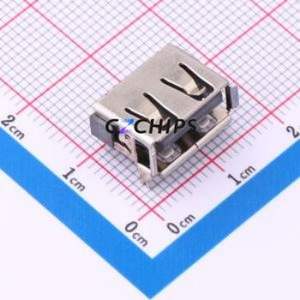 10.0 QCHTJB6.8 USB Connector SMD Connector ( Connector Type: Type-A )( Protocol Standard: USB 2.0 )( Gender: Female ) - Product Image 1