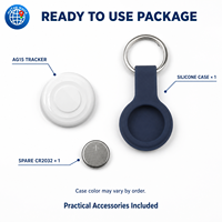 Traceur de clés AG15 pour iOS et Android avec enregistrement de localisation, porte-clés en silicone et personnalisation OEM ODM