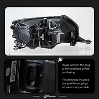Phare avant AKD pour Skoda Rapid, lentille de projecteur, design 2014-2018, signal dynamique, accessoires automobiles