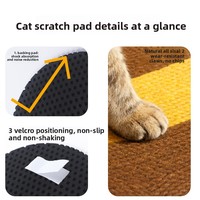 Griffoir mural vertical en sisal pour chat, durable, anti-chute, protection du canapé, respectueux des chats