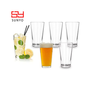 Verres à bière Sunyo faits à la main en verre cristallin sans plomb, style campagnard, avec logo <span class=keywords><strong>personnalisé</strong></span> - Product Image 6