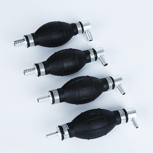 Pompe d'amorçage de carburant à angle droit 90 degrés avec bulbe, 6/8/10/12 mm, anti-retour unidirectionnel, en caoutchouc NBR et aluminium - Product Image 1
