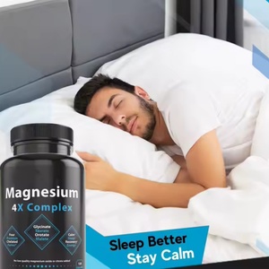 120 Cápsulas de Magnesio Orgánico 4X, Cápsulas de Magnesio en Polvo, Glicinato, Taurato, Malato, Orotato, Complejo de Magnesio para la Salud Cerebral - Product Image 2