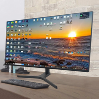 Monitor Curvo para Juegos de 27 Pulgadas, Full HD 1080P, Vista Panorámica, Retroiluminación LED, Alta Frecuencia de Actualización, Sin Marco, de Fábrica B2B