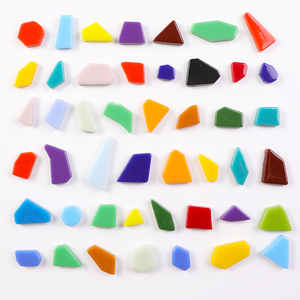 Mini không thường xuyên tái chế khảm gạch thủy tinh cho hàng thủ công số lượng lớn khảm Nguồn cung cấp, Ngẫu nhiên kích thước nhỏ của mảnh vỡ cho DIY làm - Product Image 5