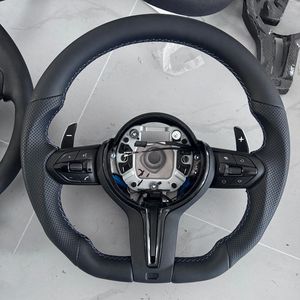 Volant en cuir classique en forme de D en stock pour <span class=keywords><strong>BMW</strong></span> Série F F30 F10 E60 <span class=keywords><strong>320i</strong></span> E90 E46 E92 F32 F20 F36 F22 M340i 330i 540i - Product Image 2