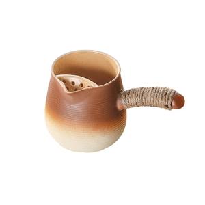 Olla <span class=keywords><strong>de</strong></span> Cerámica <span class=keywords><strong>con</strong></span> Asa Lateral <span class=keywords><strong>de</strong></span> Bambú para Hornear, Preparar Té <span class=keywords><strong>con</strong></span> Leche, <span class=keywords><strong>con</strong></span> <span class=keywords><strong>Filtro</strong></span>, Diseño Moderno y Minimalista, Origen China, para Cocina Exterior - Product Image 5