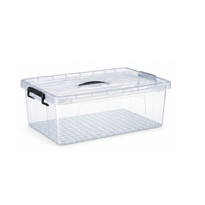 ZNST027 Rechteckige Transparente Stapelbare Lebensmittelechte PP-Kunststoff Staubdichte Aufbewahrungsbox Multifunktionaler Haushaltsorganizer mit Schnappverschluss - Product Image 5