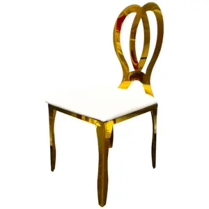 Gold butterfly new luxury infiniy dinner chairs frame metal for wedding venue